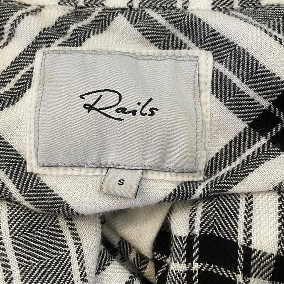 Rails Jordyn Slit Tunic Shirt Plaid Long Length - Picture 9 of 9